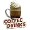 Signmission Coffee Drinks Decal Concession Stand Food Truck Sticker, 16" x 8", D-DC-16 Coffee Drinks19 D-DC-16 Coffee Drinks19 - alternate 1